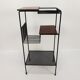Mid Century Italian Storage Rack with teak and metal, 1950s