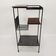 Mid Century Italian Storage Rack with teak and metal, 1950s