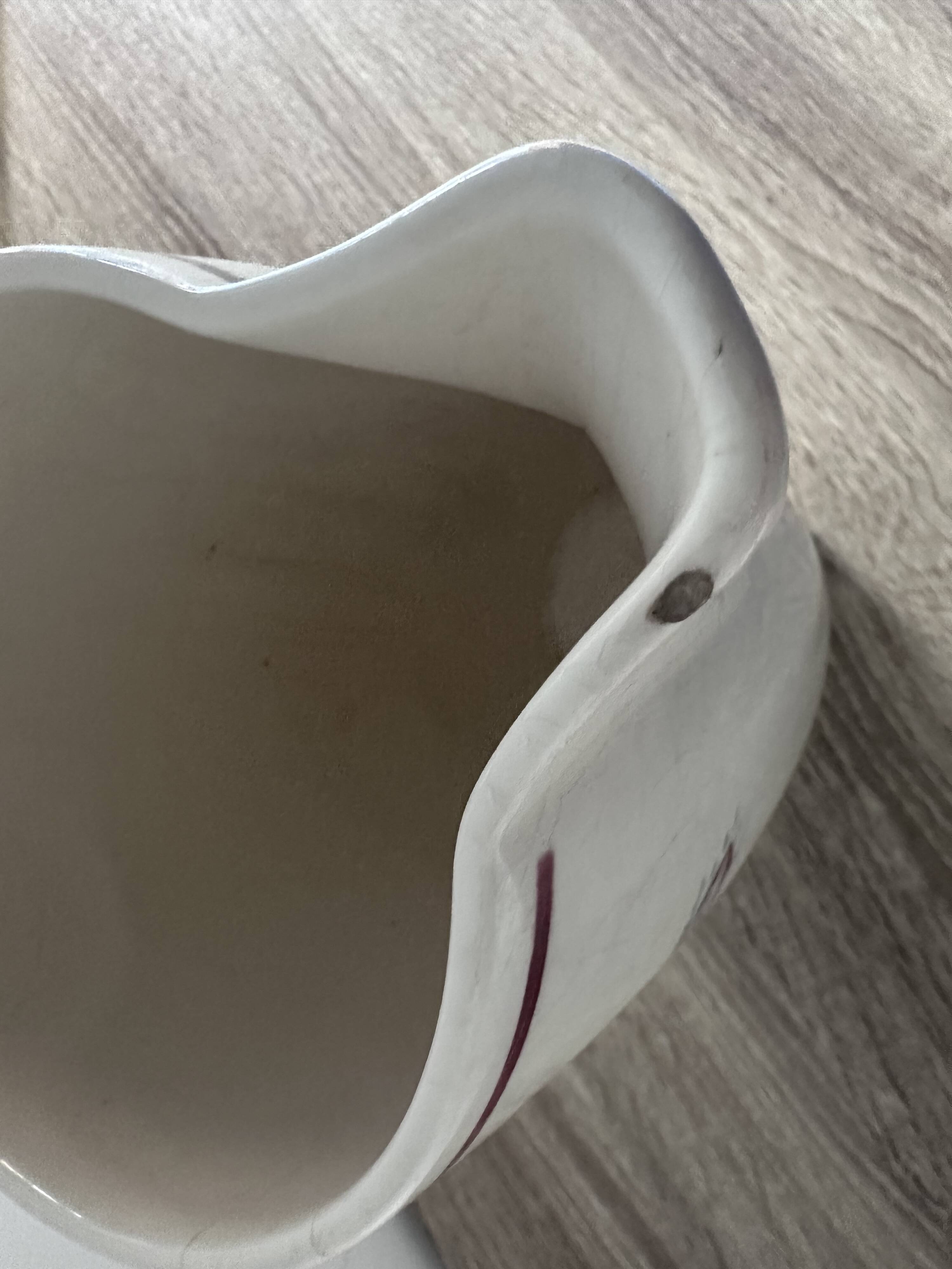 Jug / pitcher in antique faience from the Badonviller factory model "Le