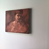 Canvas portrait land of his signed M.Bataillard