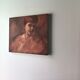 Canvas portrait land of his signed M.Bataillard