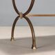 Table basse en bronze avec plateau en pierre, Italie, XXe siècle