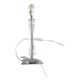 Translucent candle holder lamp base