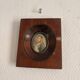 Antique Miniature Napoleon Bonaparte Empire Mahogany Frame Collector's Item