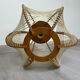 Suspension scandinave en bois et fils