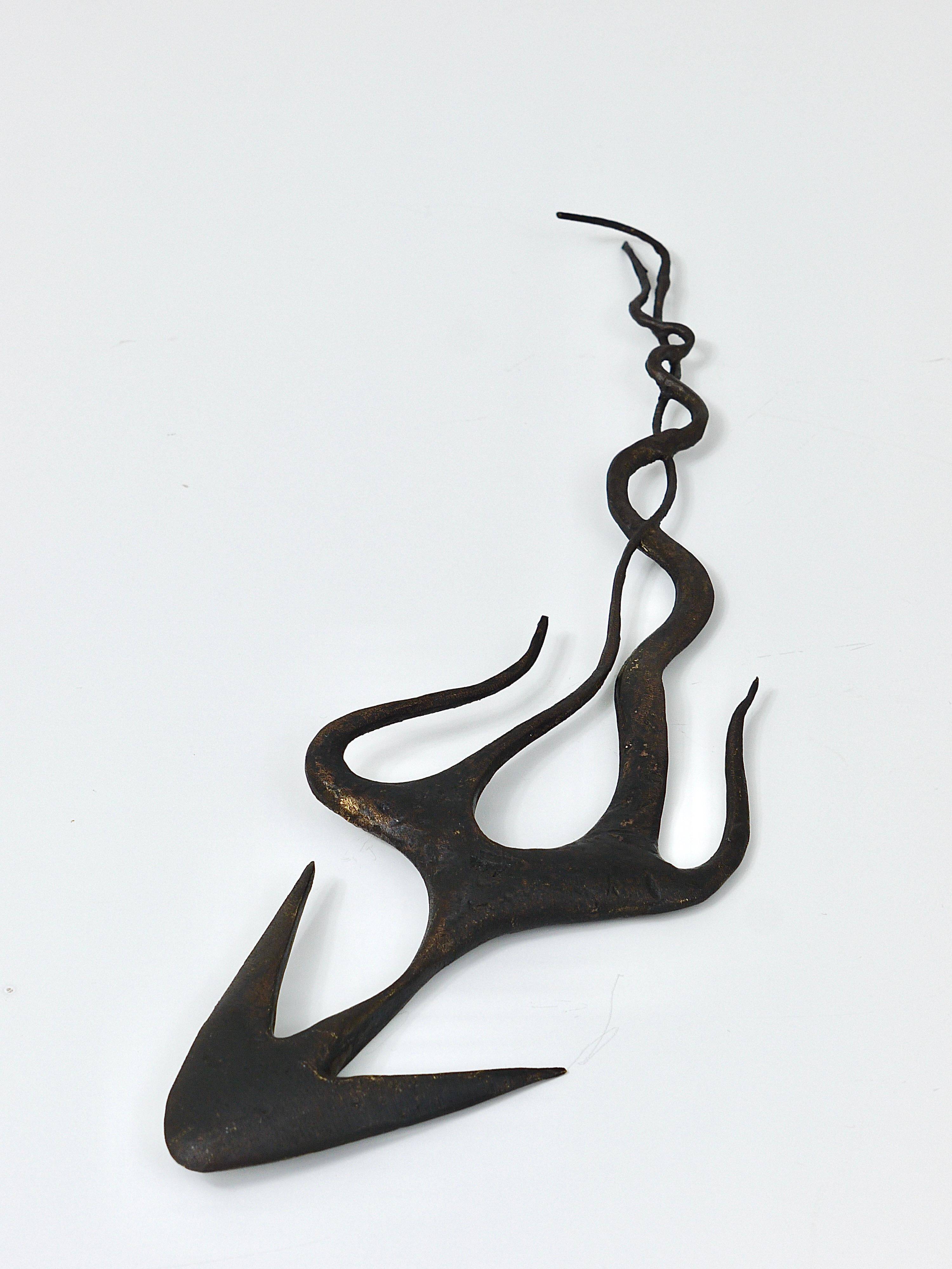 Carl Auböck Wall Sculpture Handmade Napoleon #4271, Brass, Austria