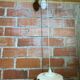 Antique Ceramic Up & Down Pendant Light with Vintage Flowers & Fruits Decor
