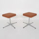 Set of two mid-century swivel stools, The Netherlands
