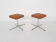 Set of two mid-century swivel stools, The Netherlands