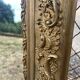 Large gilded sculpted Louis-Philippe mirror, mercury 104x77cm
