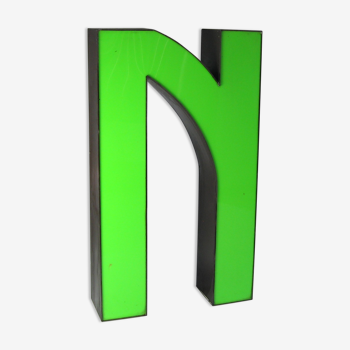 Letter N neon