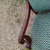 Pair of antique Louis XVI mahogany armchairs from the 19th century