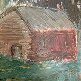 Provencal landscape, oil on canvas, 54/39 cm, author's signature "Strale"