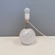 Beautiful table lamp, model Misty by Torben Jørgensen, Holmegaard Glassworks Denmark 1980.