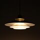Belid pendant lamp / Danish modern design / brass / aluminum / 1980s