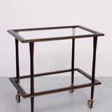 Ico Parisi Ebonized walnut wood serving card 1950s