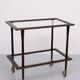 Ico Parisi Ebonized walnut wood serving card 1950s