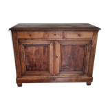 Parisian buffet 2 doors 3 drawers bahut rustic fir 19th century