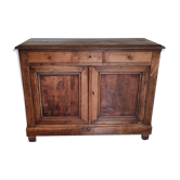 Parisian buffet 2 doors 3 drawers bahut rustic fir 19th century