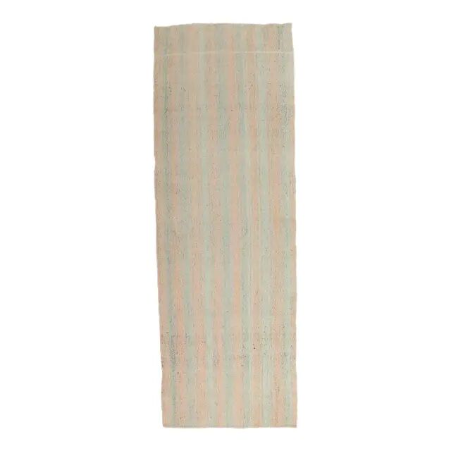 Turkish handwoven wool kilim runner 103x303