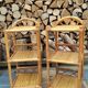 Chevets table de nuit en rotin vintage