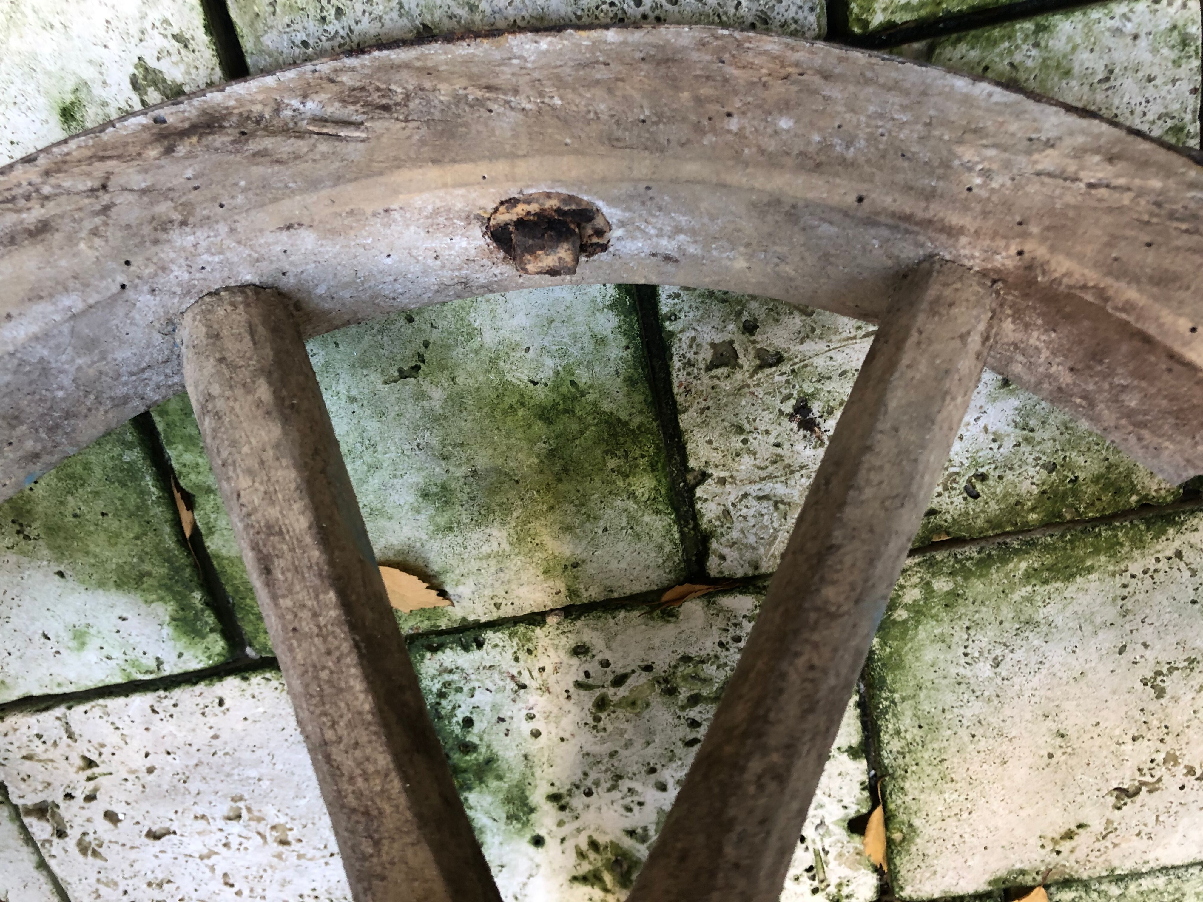 Wheelbarrow old wood and iron