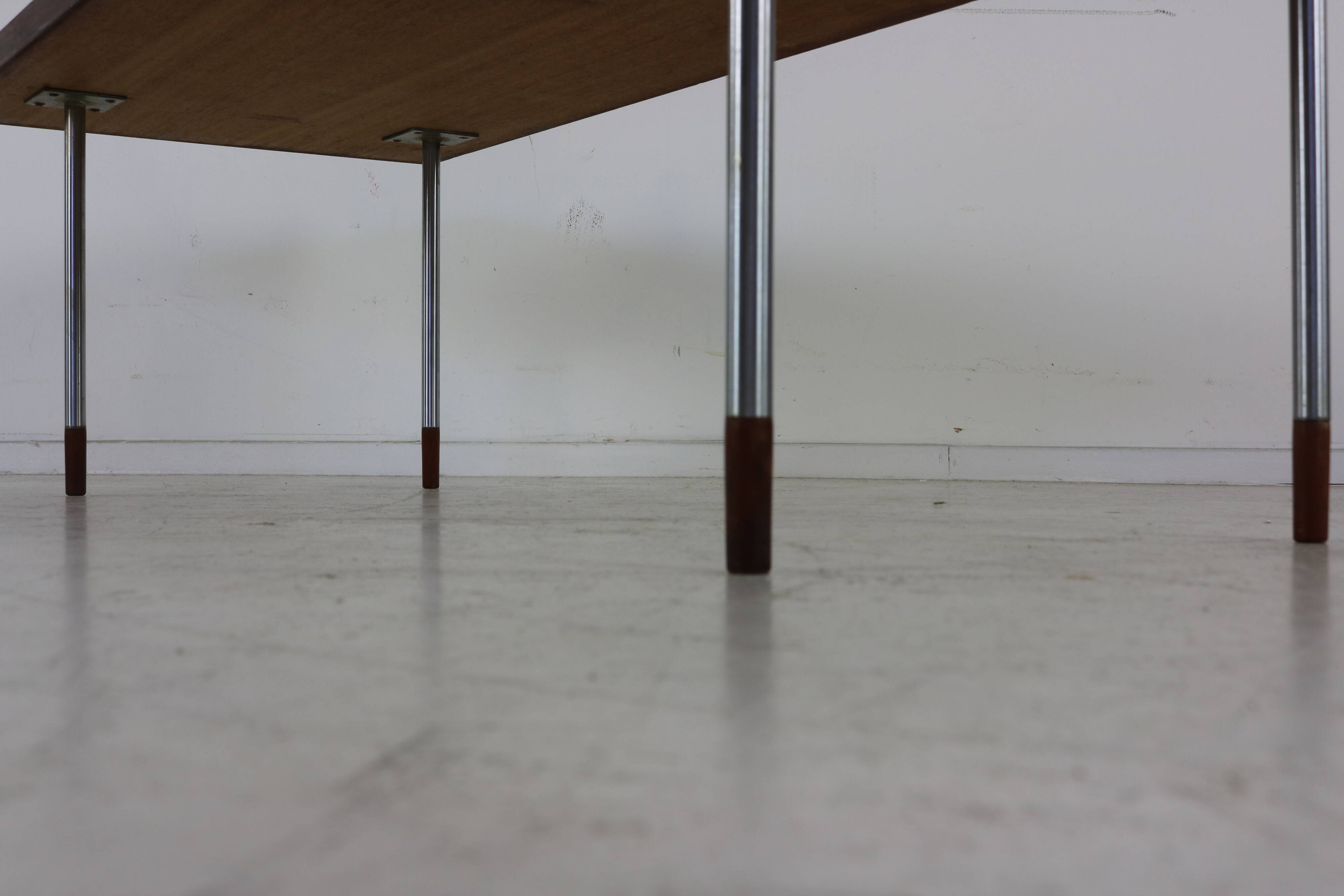 Rosewood wooden inlay table by Rudolf Glatzel for Fristho Holland