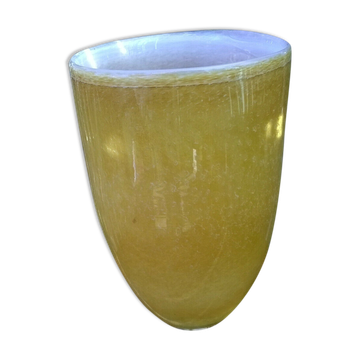 Glass pat vase