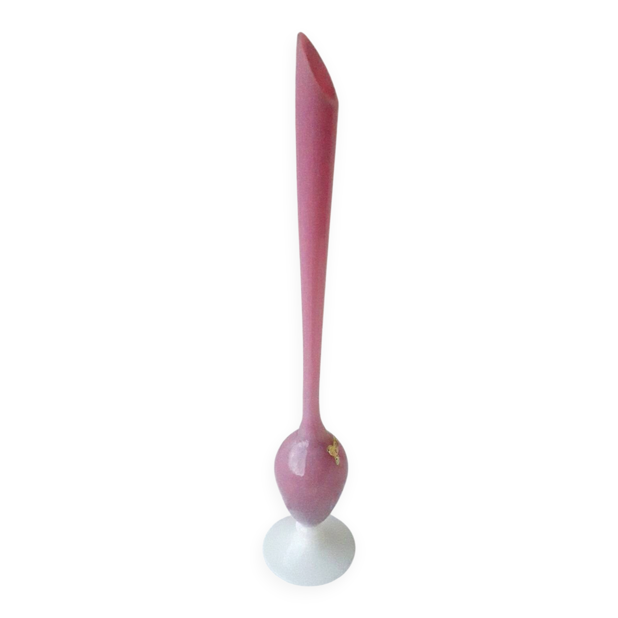 Vase soliflore en opaline rose