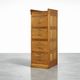 Vintage Industrial English Oak Filing Cabinet with Drawers, 1920s