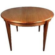 Vintage Scandinavian teak table, Baumann style table