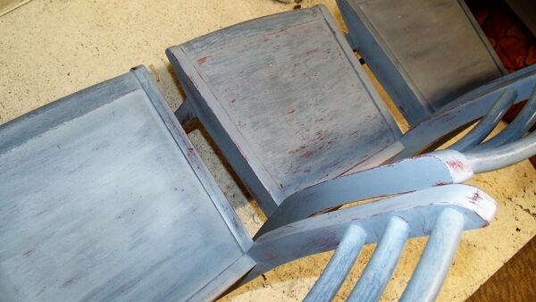 Lot de 4 chaise 1950 luterma peintes