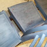 Lot of 4 Chair 1950 luterma painted