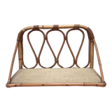 Vintage rattan shelf