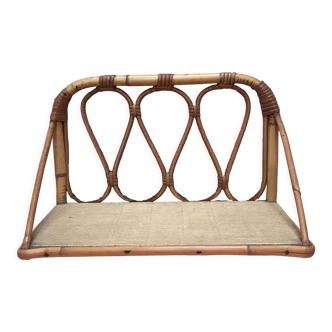 Etagere en rotin vintage
