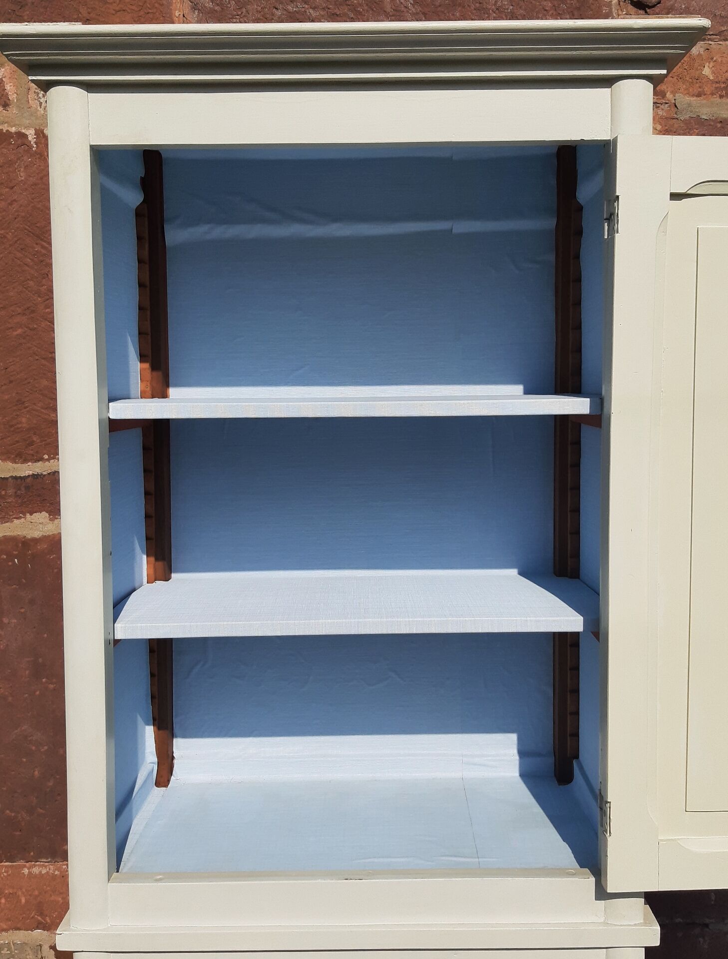 Wooden wardrobe.