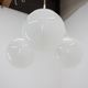Mid-century white chandelier, Kamenický Šenov, 1970´s.