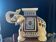 Porte plante elephant ceramique 1970's - xl - bleu -