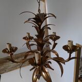 Golden floral chandelier