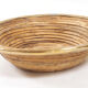 Rattan and copper dish