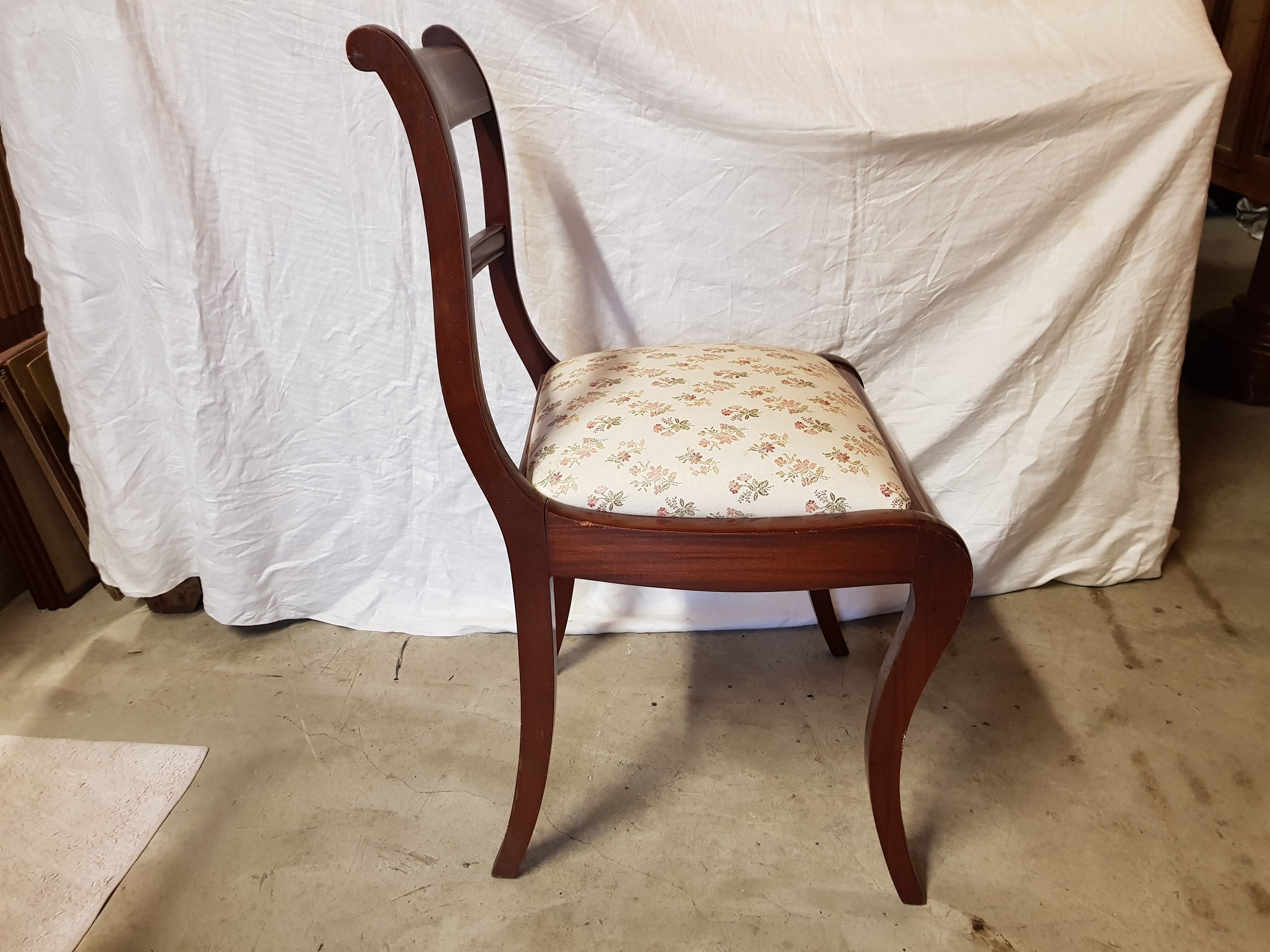 Mahogany empire chairs