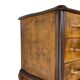 Commode italienne Art déco en loupe de noyer, années 1940-50