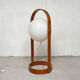 Lampadaire scandinave plywood globe 1960