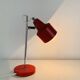 Vintage red and chrome metal lamp, 1960s.