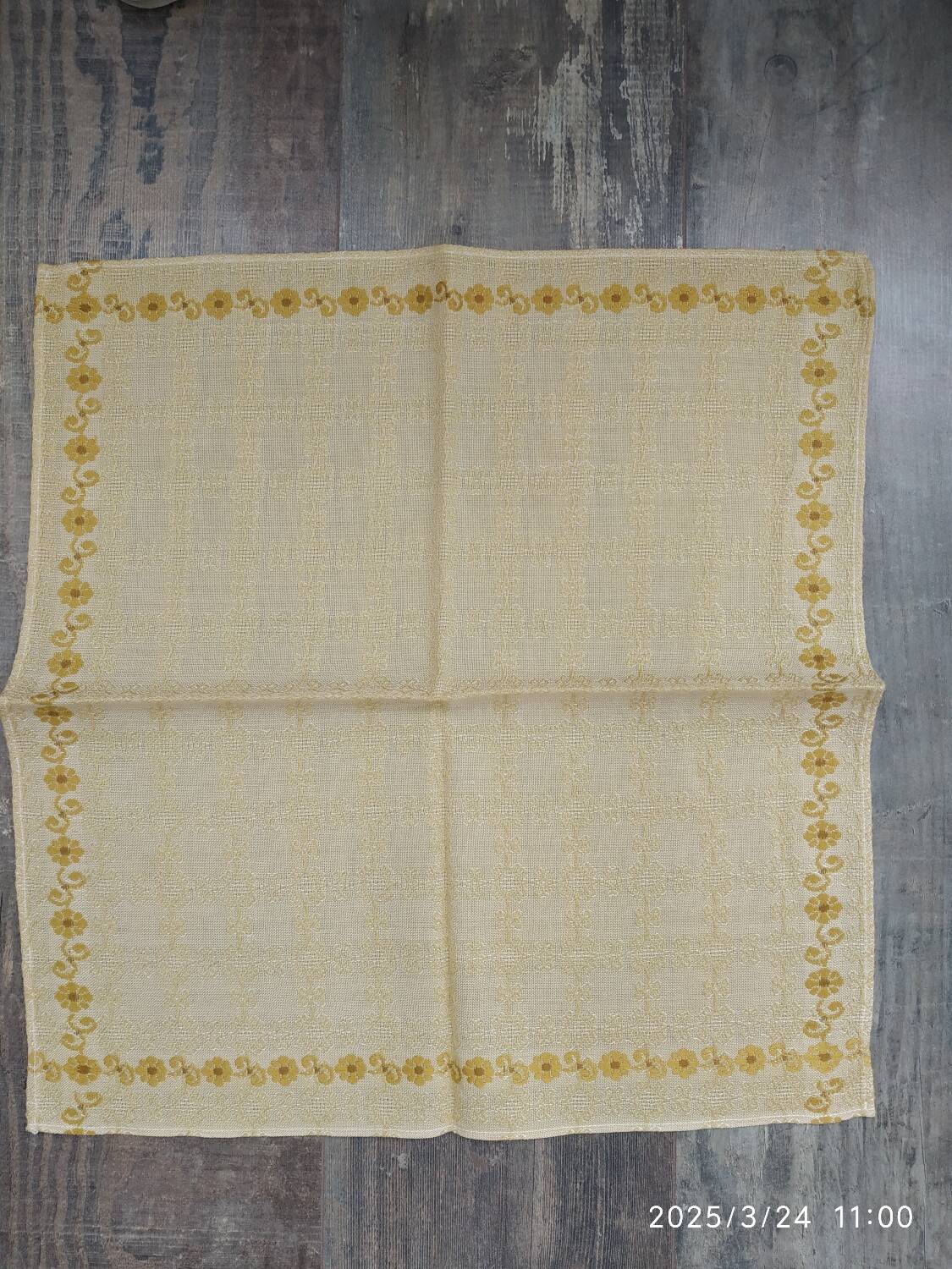 Nappe et serviettes vintage