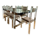 1970s dining room set in plexiglass, chrome and glass – ta