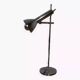 Articulated lamp in chrome metal
