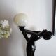 Lampe danseuse nue design 70's 80's- art déco globe boule