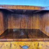 Art deco dining room sideboard in briar with upstand, 1940s