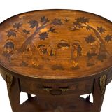 Kidney Marquetry Table